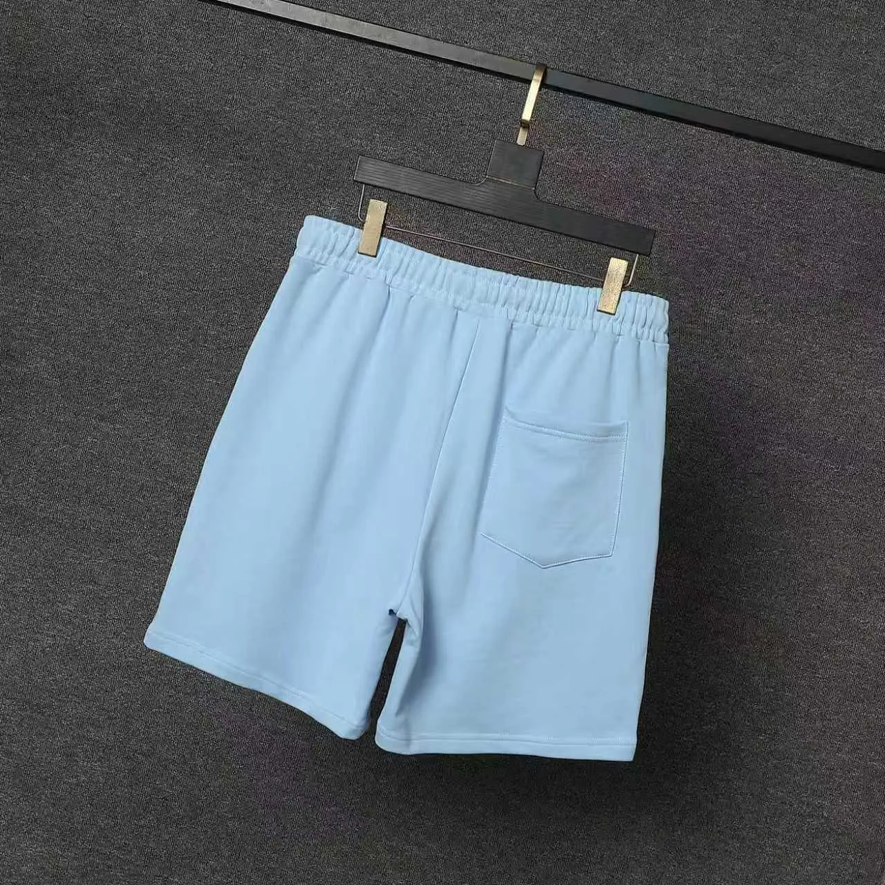 CASABLANCA Casa shorts Printing technology Original development Using gram custom terry fabric Upper body is comfortable Back pocket design Original turning details Made by domestic first-line brands Factory OEM Workmanship is impeccable Wash mark Main wheat Hang tag Complete packaging Sizes S.M.L.XL